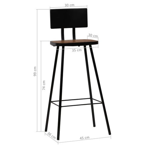 Swen Studio -  5 Piece Bar Set White